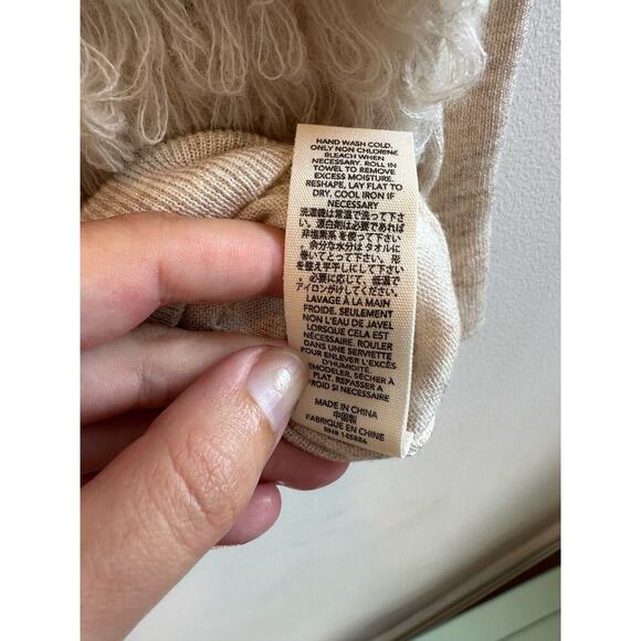 THE GREAT. Cream Textured Cardigan - Picture 6 of 11